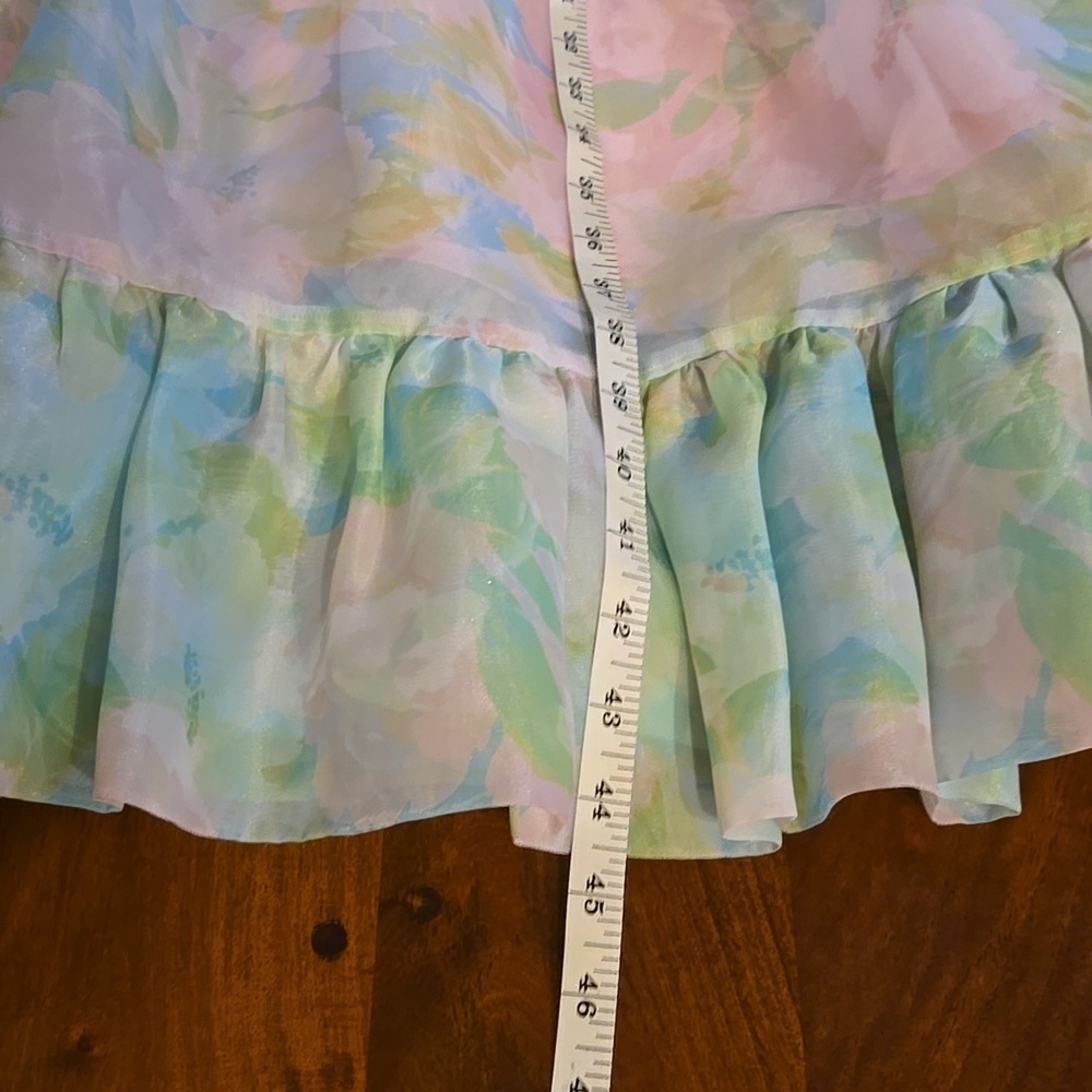 Selkie x Maison Amory Pastel Paints Ruffle Romance Dress Size Medium - Picture 8 of 10
